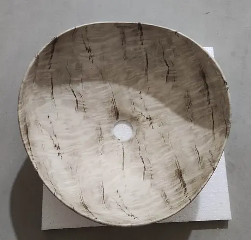 Умивальник накладний Mixxus Premium Wave-0103 marble 380x380x170 мм MP6532, Мармур - фото 6