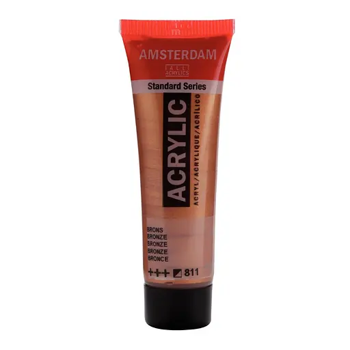 Краска акриловая AMSTERDAM (811) Бронзовый 20 мл Royal Talens - фото 1
