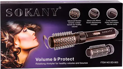 Фен-щітка Sokany SD903 - фото 6