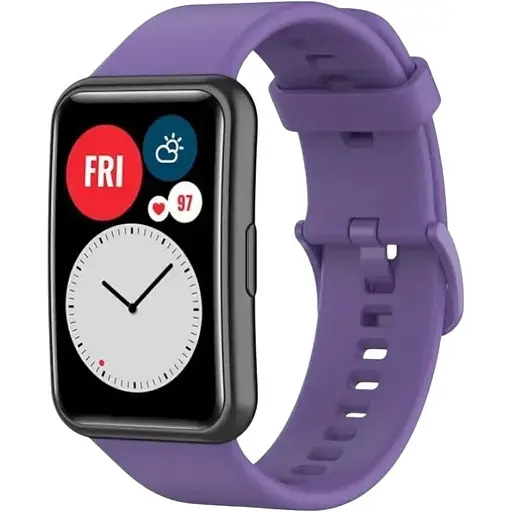 Ремешок DK для Huawei Watch Fit / Fit SE Silicone Sport Full Light Classic (viola)