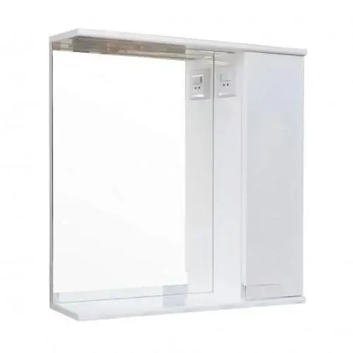 Дзеркало ПіК Сімпл з шафкою і LED підсвічуванням 50 см праве 30412 - фото 1