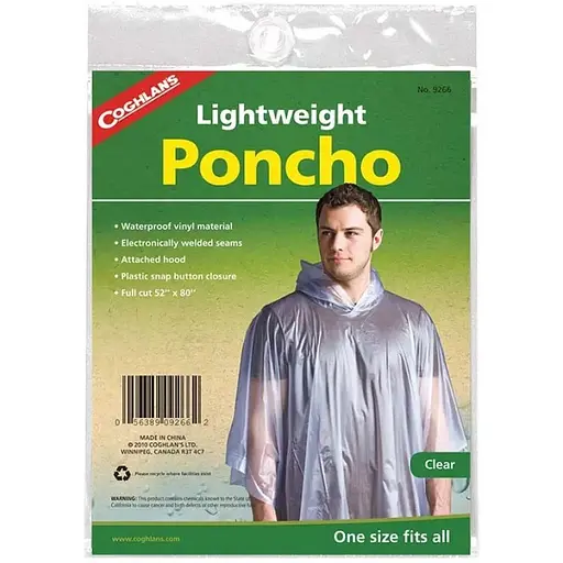 Пончо Coghlans Poncho One Size Clear (1053-CHL.9266)