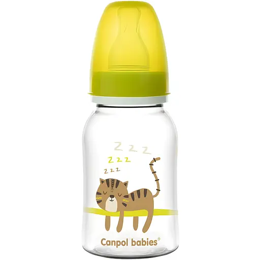 Бутылочка для кормления Canpol babies Котик 120 мл желтый (59/100)