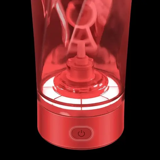 Шейкер спортивний електричний VOLTRX VortexBoost 600 мл Tritan Red (Vortex_Red) - фото 2