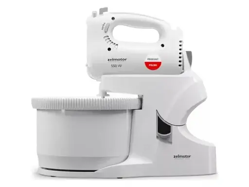 Миксер Zelmotor с оборотом чашей 550Вт|5 нас|турбо|белый - фото 3