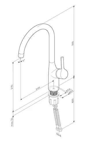 Змішувач для кухні AM.PM X - Joy S F85B07E11 - фото 8