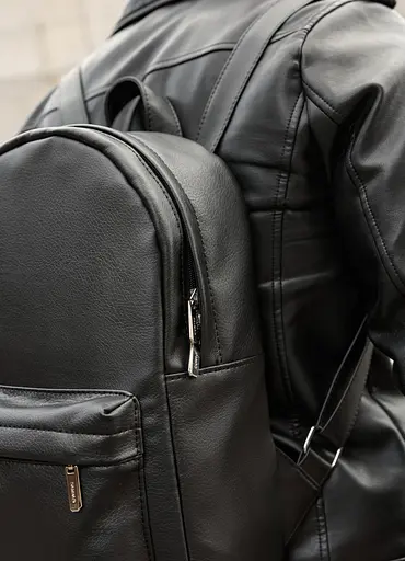 Чоловічий рюкзак Sambag Brix Classic чорний 35 х 25 х 12 см (14511001m) - фото 5