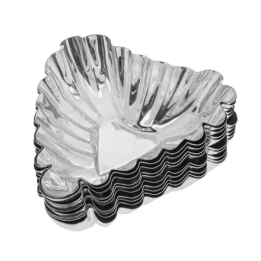 Форми для випікання кошиків кексів і тарталеток у вигляді трикутника (10 шт.), Master Class Сірий 82193 - фото 3