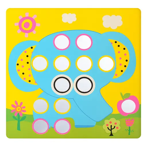 Детская мозаика с вкладышами SK 0005, 46 фишек - фото 6