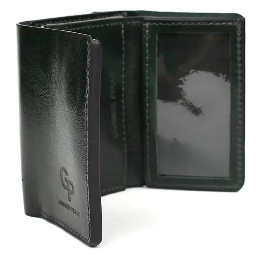 Небольшой женский кожаный кошелек Grande Pelle 8х10х2 см acs0032198 - фото 6