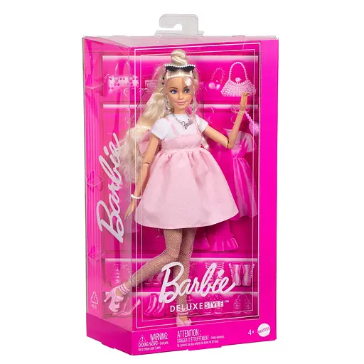 Уценка. Кукла Barbie Deluxe style Barbiecore Модница в платье Baby Doll (HYV27)