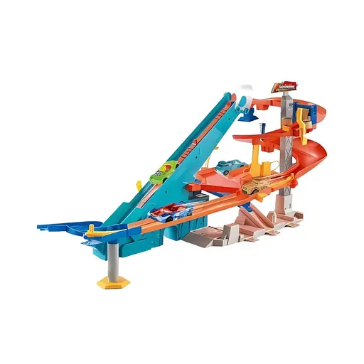 Трек 9988-61 с 3 машинками, мойкой и автоматическим подъемником