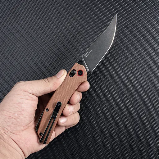 Ніж складаний SRM Asika 411L-MN, коричневий - фото 6