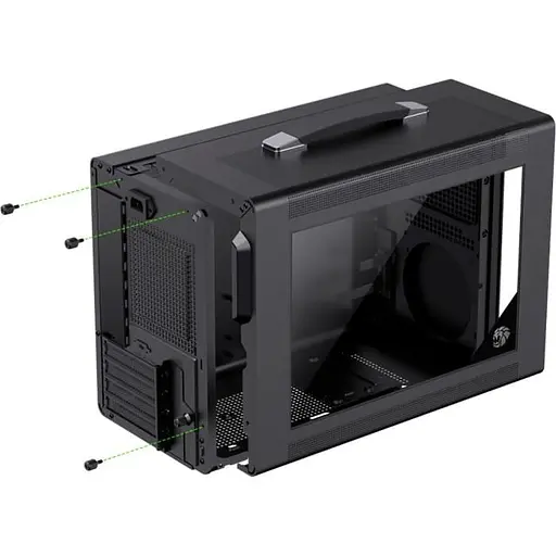 Корпус GameMax Spark Air с закаленным стеклом без блока питания, черный (Spark Air BK) - фото 11