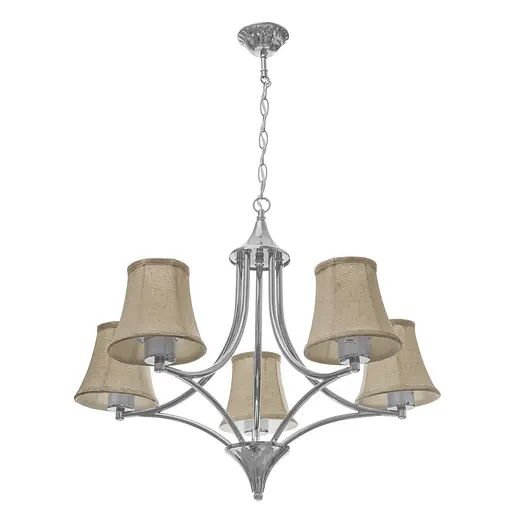 Люстра підвісна Brille прованс з абажуром E27 60W CH (BKL-649S/5)