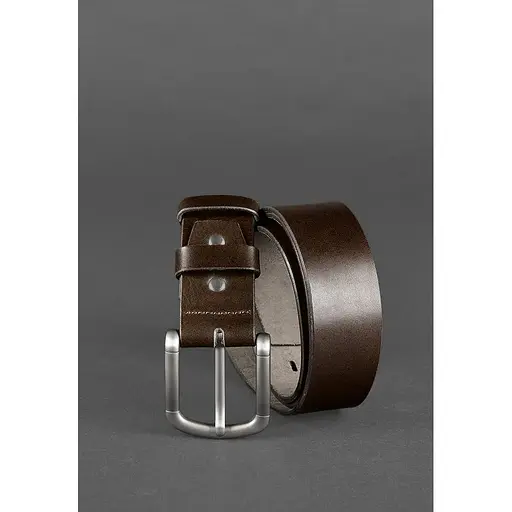 Мужской ремень BlankNot 40 мм коричневый - фото 5