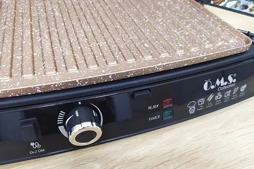 Прижимной контактный гриль O.M.S. Collection 3278, 2000 Вт Черный - фото 5