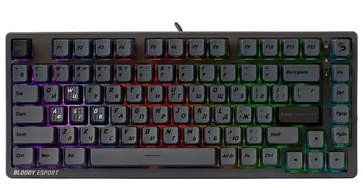 Клавіатура Bloody MS76 Magnetic Iron Grey (MS76 (Iron Grey)) - фото 1