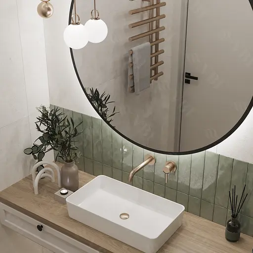 Умивальник VBI Triest white накладний VBI-012700, Білий - фото 2