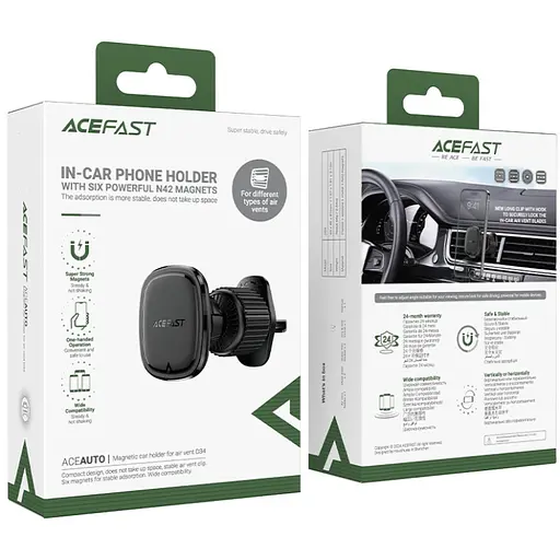 Автомобільне кріплення Acefast для смартфона D34 air outlet magnetic  - фото 6