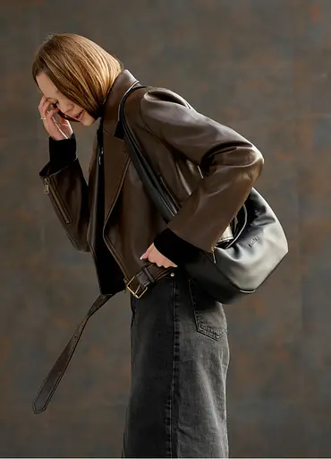 Женская сумка Sambag HOBO S черный 30 х 13 х 8 см (53100001) - фото 4