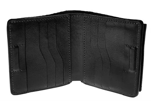 Чоловічий шкіряний гаманець Grande Pelle 10х10х2 см acs0029297 - фото 5