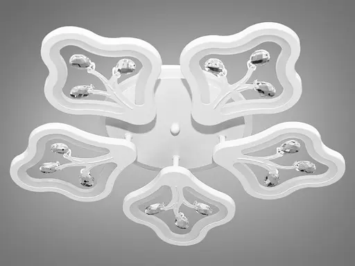 Стельова LED-люстра з диммером та підсвічуванням, 95W - фото 4