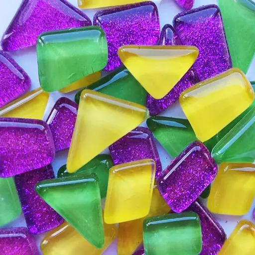 Дитячий набір для творчості "Мозаїчний мікс" MA5002 зелений, жовтий, фіолетовий з глітером - фото 2