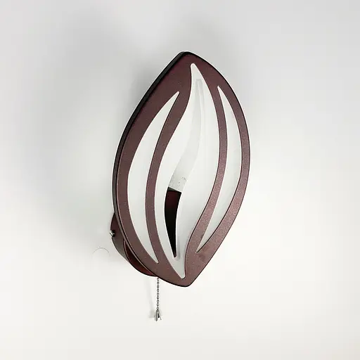 Бра LED у формі пелюстки кольору coffee Line F 2325/1 CF - фото 1