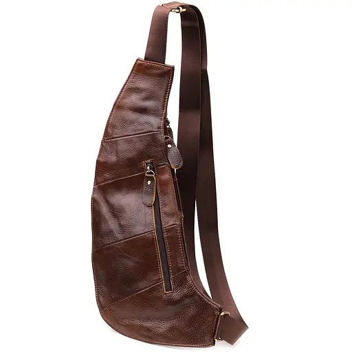 Чоловіча сумка з великою кількістю кишень із натуральної шкіри Vintage 15,5х39х6 см sum0027484 - фото 2