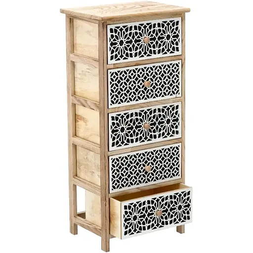 Комод деревянный Chomik Alice на 5 ящиков - фото 4