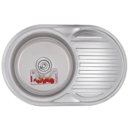 Кухонна мийка Zerix Z7750-08-180D decor ZX1597, Decor - фото 1