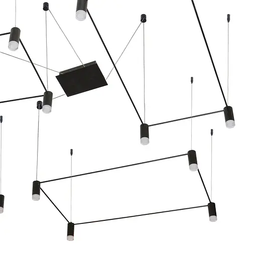 Люстра Brille лофт підвісна LED 80W WW BK (BL-838S/4) - фото 5