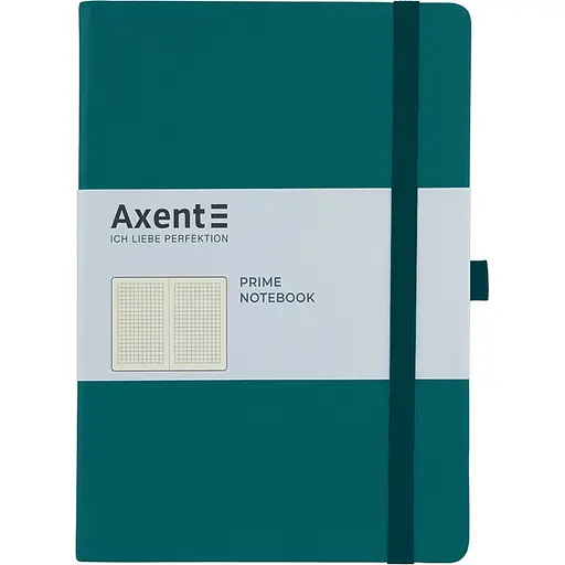 Книга записная Axent Partner Prime клетка 145x210 мм 96 листов малахита (8305-31-A)