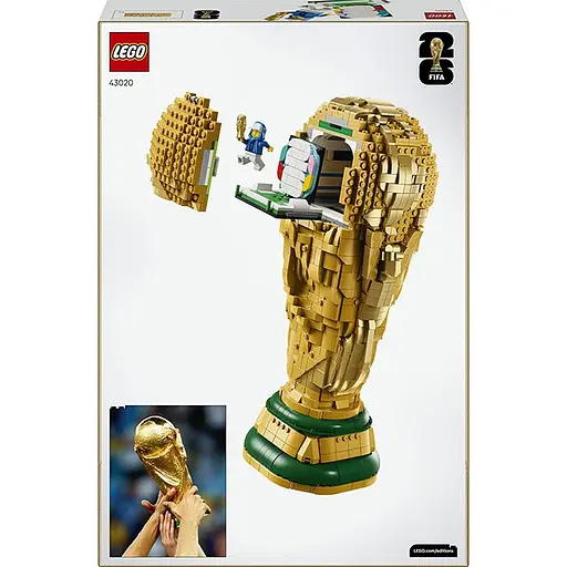 Конструктор LEGO Editions Football Офіційний трофей чемпіонату світу з футболу FIFA 2842 деталі (43020) - фото 8