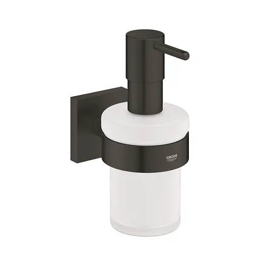 Дозатор для рідкого мила Grohe QuickFix Start Cube 410982430, Чорний матовий - фото 1