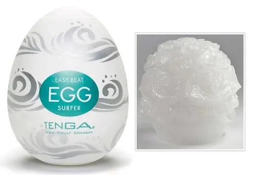 Мастурбатор яйцо Tenga Egg Stronger Surfer белый - фото 5
