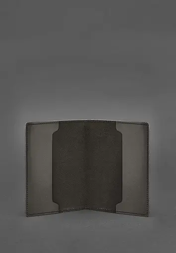 Кожаная обложка для служебного удостоверения военнослужащего Госспецсвязи темно-коричневая - фото 4