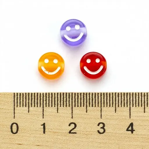 Декоративні намистинки для творчості Смайлики Dom Busin УТ100028626 в упаковці 70 шт - фото 4
