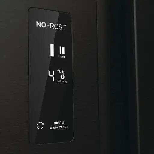 Холодильник Gorenje SBS 179х67х92 см 2 двери 356(191) л А++ NF+ внешний дисплей черный - фото 8
