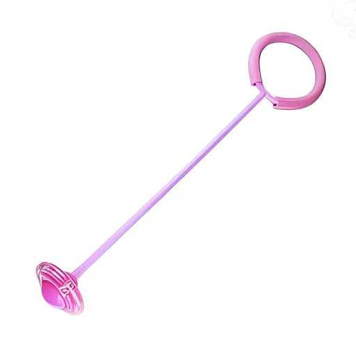 Интерактивная нейроскакалка MS 3235 с LED-подсветкой, для развития координации и баланс, розовая