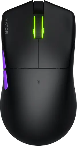 Мышь беспроводная Hator Pulsar 3 Ultra 4K RGB Black (HTM680)