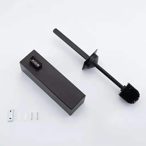 Ершь настенный скрытого монтажа Gappo G903-6, Черный матовый - фото 3