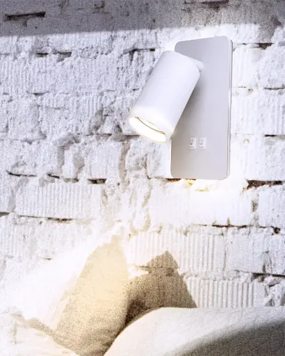 Бра, настінний світильник Goldlux 324351 Paris GU10|Led 2x10|6W IP20 WH - фото 2