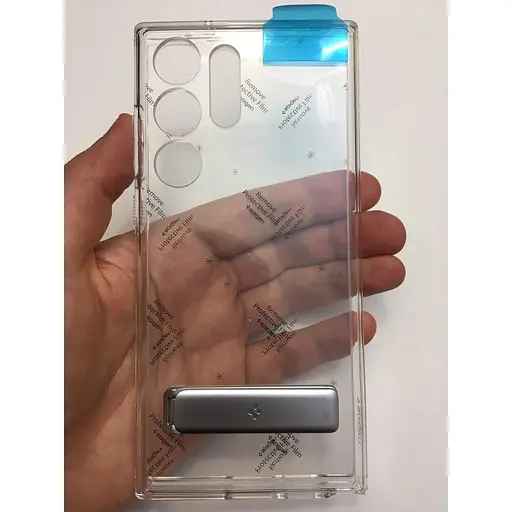 Чехол с подставкой Spigen Slim Armor Essential S для Samsung Galaxy S23 Ultra Clear ACS05642 - фото 6
