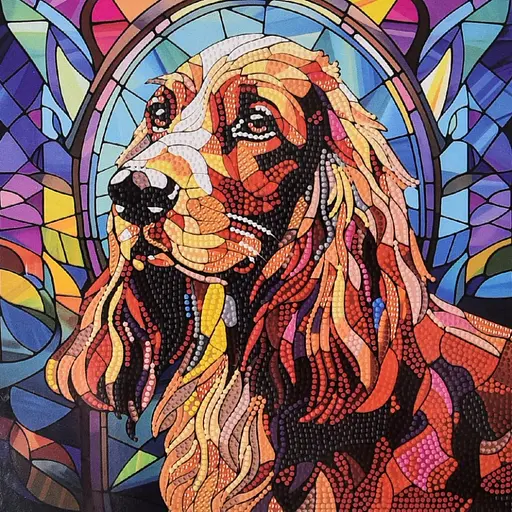 Алмазная мозаика Верный пес Strateg DEEX16302 неполная выкладка 30х30 см - фото 1