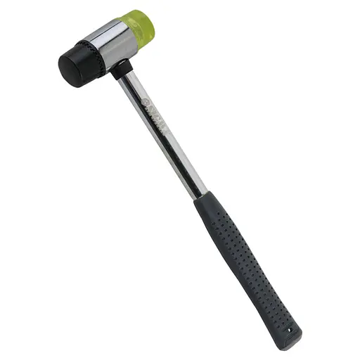 Молоток-киянка Sigma з гумово-поліуретановим бойком 370 г металева обгумована рукоятка (4317151) - фото 1