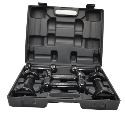 Набор гантелей в кейсе 9 кг. PowerPlay 4121 Fitness Dumbells (2 шт*1 кг, 2 шт*1,5 кг, 2 шт*2 кг) (PP_4121_9kg) - фото 4