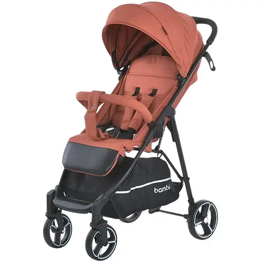 Детская прогулочная коляска-книжка Bambi M 4249-2 Orange Matt Оранжевая