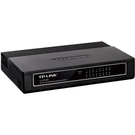 Коммутатор TP-Link TL-SF1016D неуправляемый настольный коммутатор